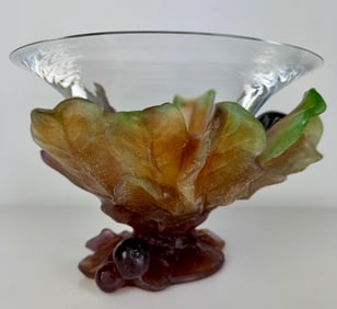 A LARGE DAUM PATE DE VERRE BOWL