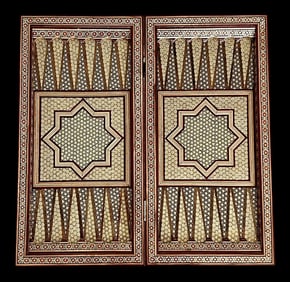 PERSIAN KHATAMKARI BACKGAMMON SET