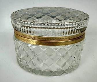 ORMOLU MOUNTED CRYSTAL BOX