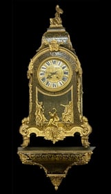 A PALATIAL FRENCH BOULLE BRACKET CLOCK 62 inches TALL