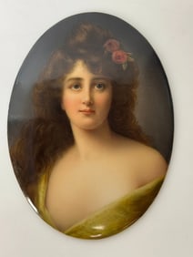 MAGNIFICENT BERLIN KPM PORCELAIN PLAQUE SIGNED WAGNER