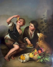 A LARGE BERLIN KPM PORCELAIN PLAQUE