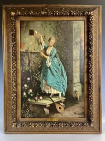 19TH C. GERMAN OIL PAINTING SIGNED ERTEL