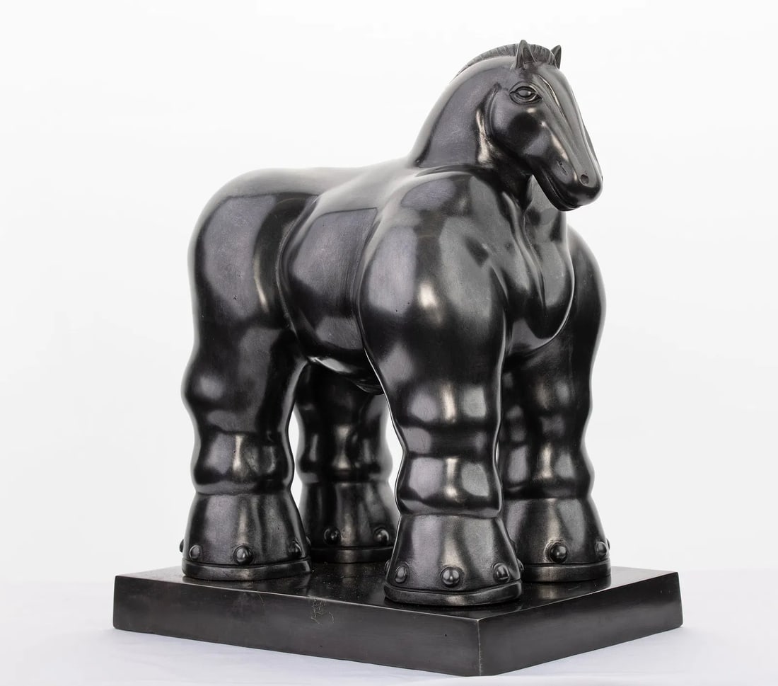 BOTERO BRONZE SCULPTURE OF THE TROJAN HORSE (1 of 4)