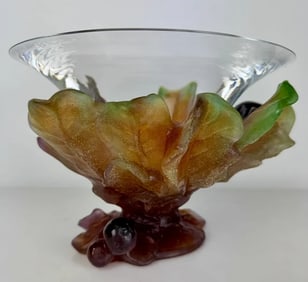 A LARGE DAUM PATE DE VERRE BOWL