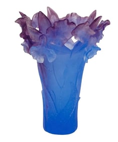 A LARGE DAUM PATE DE VERRE VASE