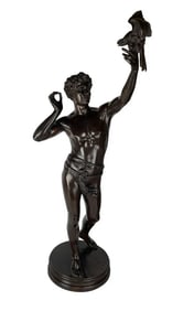 A LARGE BRONZE SCULPTURE