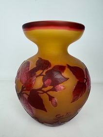 GALLE STYLE GLASS VASE