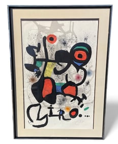 JOAN MIRO (1893-1983) EXHIBITION OF BRONZES ABSTRACT LE LITHOGRAPH