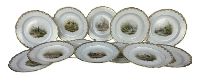 SET OF 12 MEISSEN PLATES