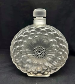 LARGE LALIQUE DAHLIQ PERFUME BOTTLE