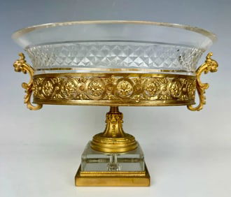 ORMOLU AND BACCARAT CRYSTAL CENTERPIECE