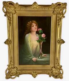19TH C. BERLIN KPM PORCELAIN PLAQUE SIGNED WAGNER