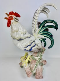 LARGE MEISSEN PORCELAIN ROOSTER