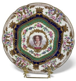 19TH C. SEVRES PLATE