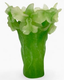 A LARGE DAUM PATE DE VERRE VASE