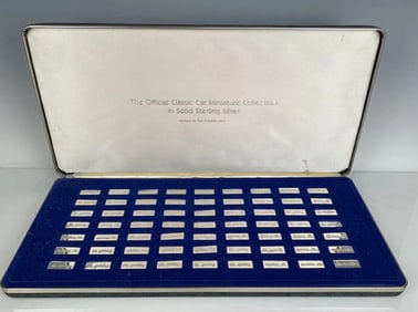 FRANKLIN MINT STERLING CLASSIC CARS IGNOTS