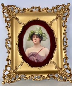 LARGE GERMAN PORCELAIN PLAQUE