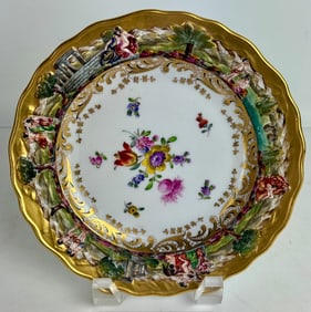 19Th c. CAPODIMONTE PORCELAIN PLATE