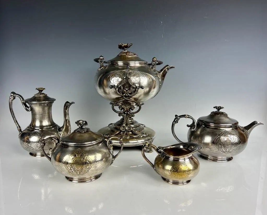 ANTIQUE CHRISTOFEL TEA SET (1 of 7)