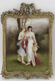 19TH C. KPM STYLE PORCELAIN PLAQUE