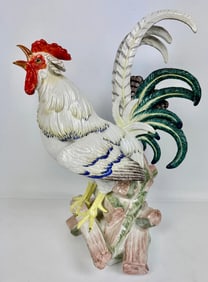 LARGE MEISSEN PORCELAIN ROOSTER