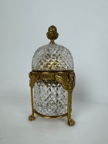 ORMOLU MOUNTED CUT CRYSTAL LIGHTER