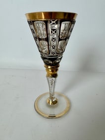 AND GILT MOSER GLASS