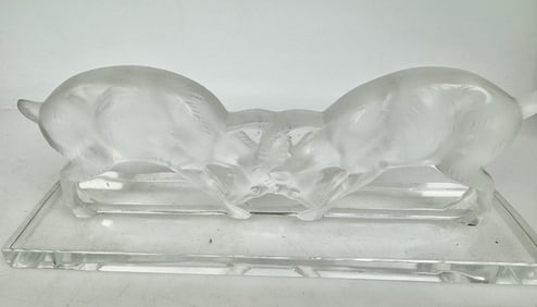 LALIQUE GOATS FIGHTING