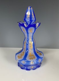 19TH C. BOHEMIAN PERFUME BOTTLE