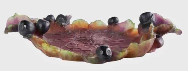 DAUM PATE DE VERRE DISH