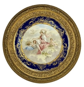 A LARGE ROYAL VIENNA STYLE PORCELAIN PLAQUE