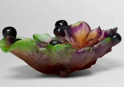 DAUM PATE DE VERRE BOWL