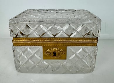 ORMOLU MOUNTED BACCARAT BOX