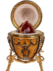 IMPERIAL FABERGE ENAMEL EGG