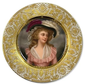 ROYAL VIENNA PORCELAIN PORTRAIT PLATE