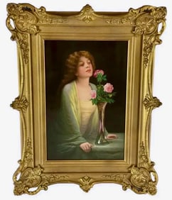 19TH C. BERLIN KPM PORCELAIN PLAQUE SIGNED WAGNER