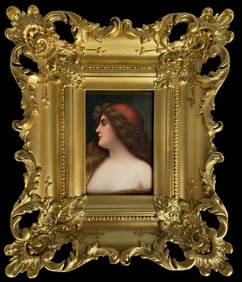 19TH C. GERMAN PORCELAIN PLAQUE