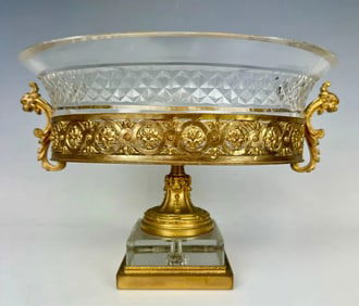 ORMOLU AND BACCARAT CRYSTAL CENTERPIECE