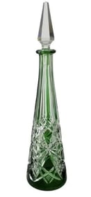 A LARGE BACCARAT CUT CRYSTAL LIQUOR BOTTLE