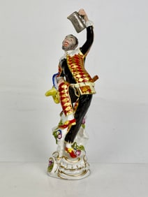 ANTIQUE MEISSEN FIGURE HARLEQUIN
