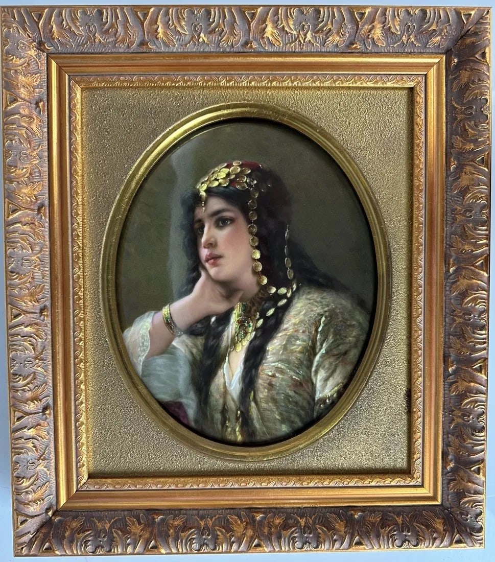 19TH C. BERLIN KPM PORCELAIN PLAQUE: Marked Kpm. Measure 10.5 inches x 7.5 inches unframed. Good condition. Estimate $3.000-4.000