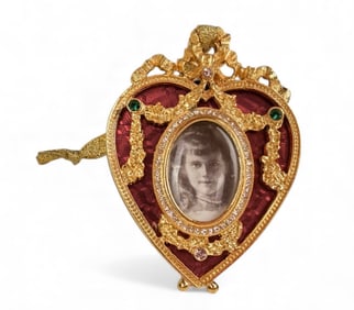 IMPERIAL FABERGE ENAMEL MINATURE PICTURE FRAME