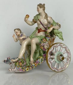19TH C. MEISSEN CARRIAGE