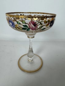 ENAMELLED AND GILT MOSER GLASS