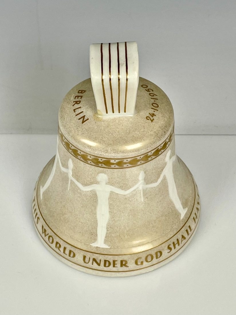 BERLIN KPM BELL: Circa 1950. Good condition. Estimate $400-500