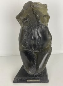 MAURICE LEGENDRE DAUM PATE DE VERRE SCULPTURE “ SOLITUDE