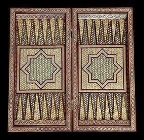 PERSIAN KHATAMKARI BACKGAMMON SET