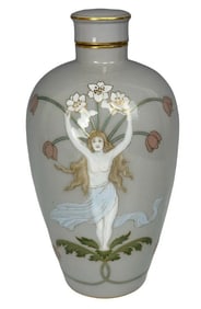 AN IMPORTANT MEISSEN PATE SUR PATE VASE BY RUDOLF HENTSCHEL