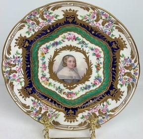 19TH C. SEVRES PLATE